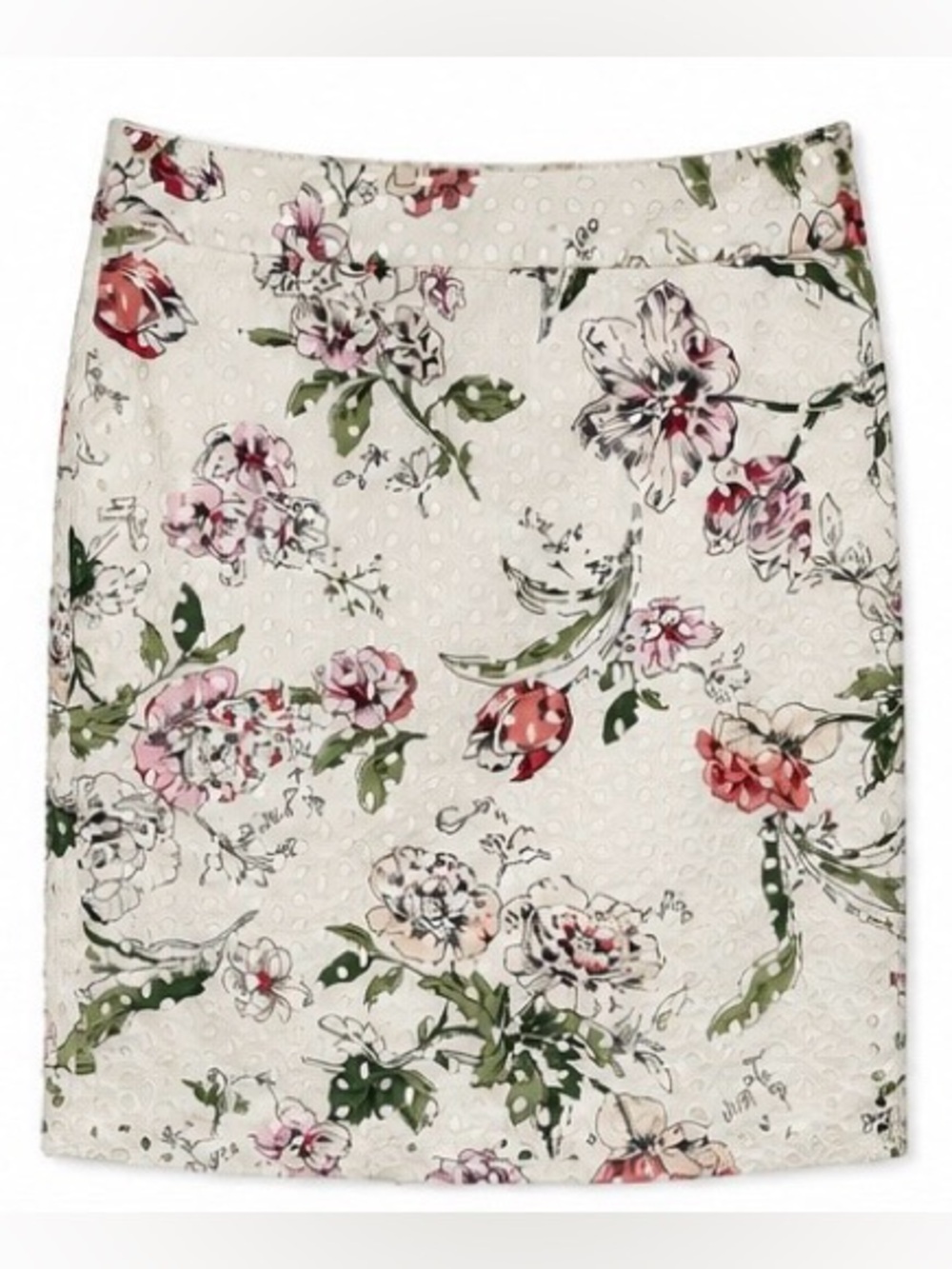 Ann Taylor Floral Pencil Skirt